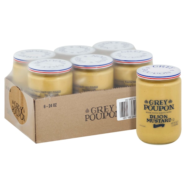 Grey Poupon Grey Poupon Mustard Dijon 1.5lbs Jar, PK6 10054400000556 Zoro